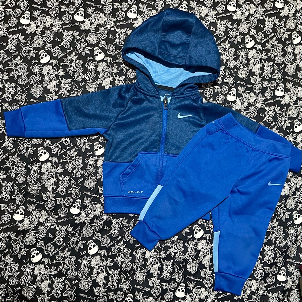 Nike Blue Baby Tracksuit Set